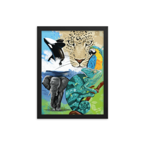 Framed Poster Wildlife