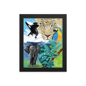 Framed Poster Wildlife