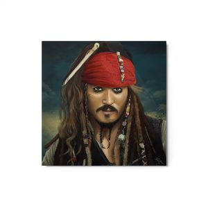 Jack Sparrow Illustration Metal Print