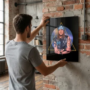 Axl Rose Illustration Metal Print