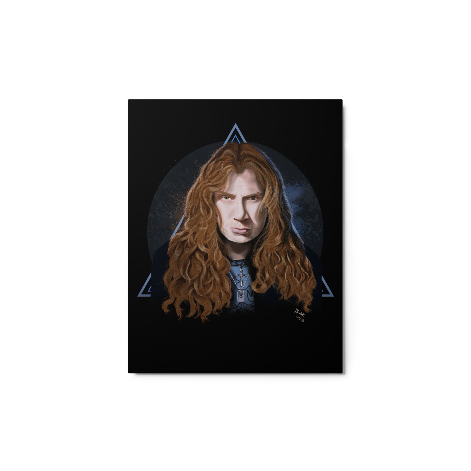 Dave Mustaine Illustration Metal Print - Image 5