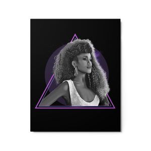 Whitney Houston Ilustration Metal Print