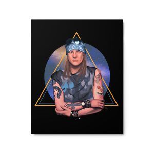 Axl Rose Illustration Metal Print
