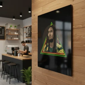 Bob Marley Illustration Metal Print
