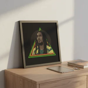 Bob Marley Illustration Framed Poster