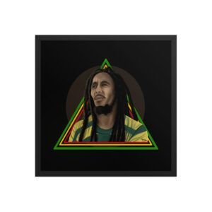 Bob Marley Illustration Framed Poster
