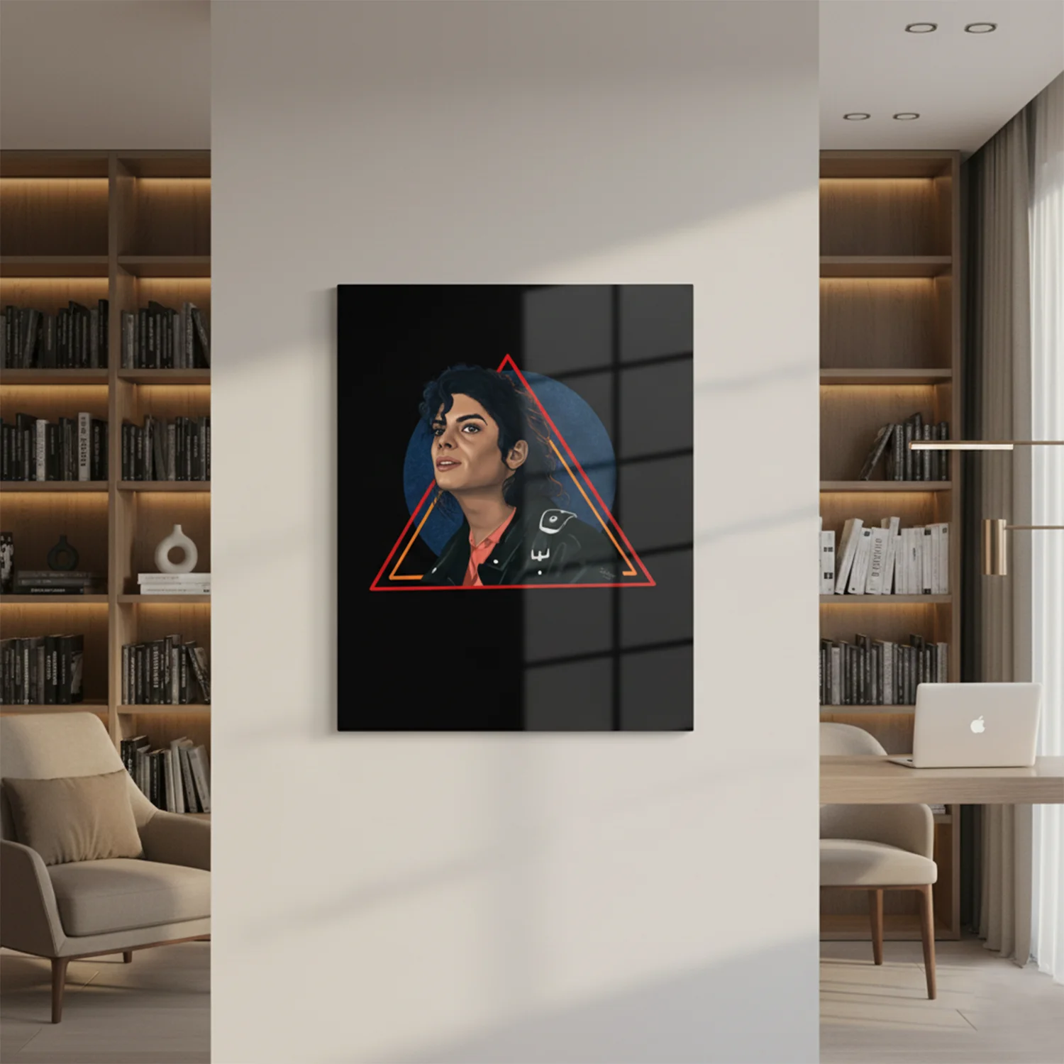 Michael Jackson Illustration Metal Print - Image 2