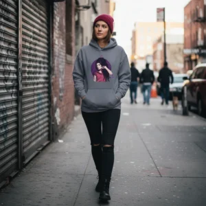 Amy Illustrated Unisex Hoodie