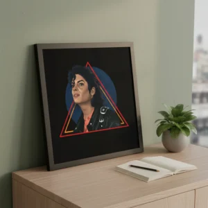 Michael Jackson Illustration Framed Poster
