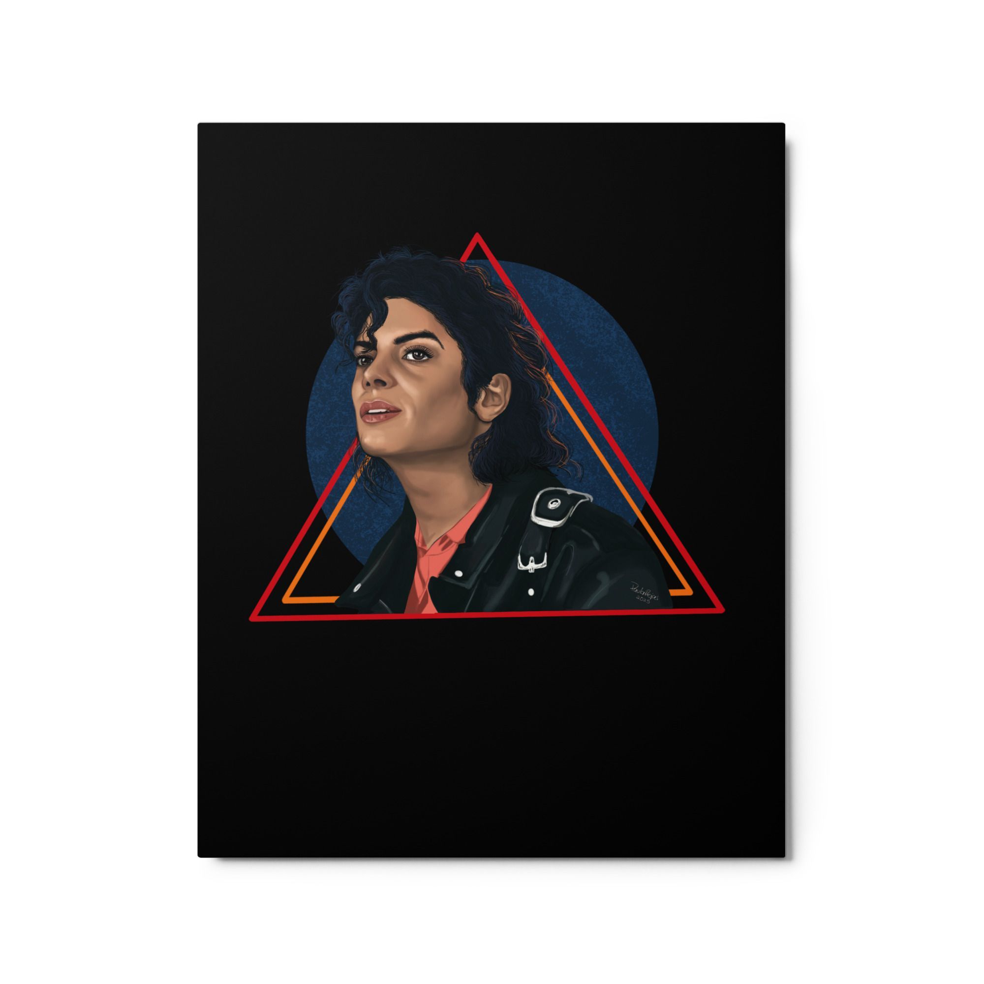 Michael Jackson Illustration Metal Print