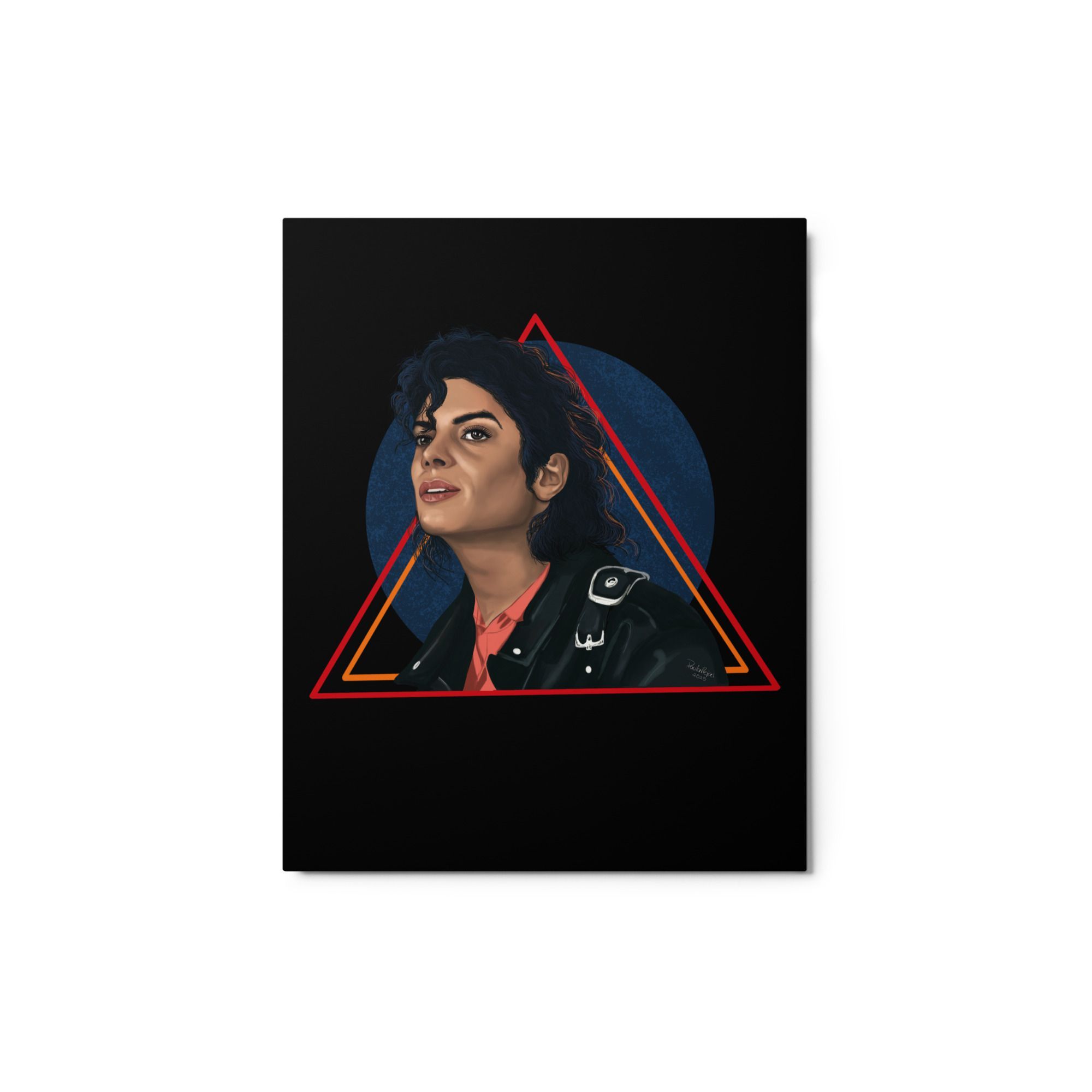 Michael Jackson Illustration Metal Print - Image 3